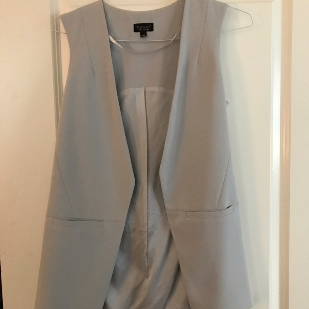 Top shop Grey sleeveless blazer